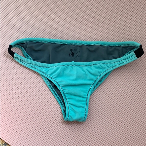 Jolyn Clothing Other - Jolyn Teal Bikini Bottoms with Black Detail